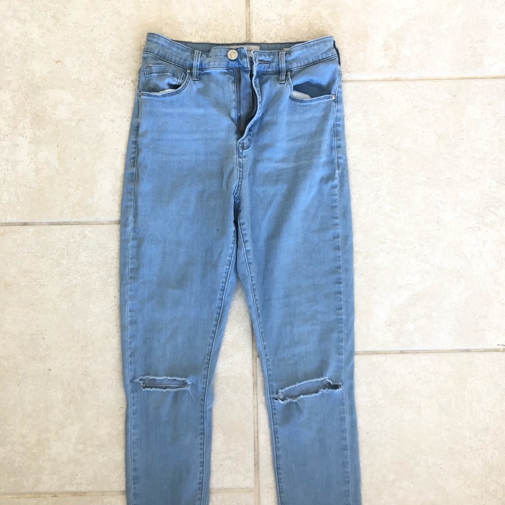 pacsun skinny denim boyfriend jeans HIGH WAISTED